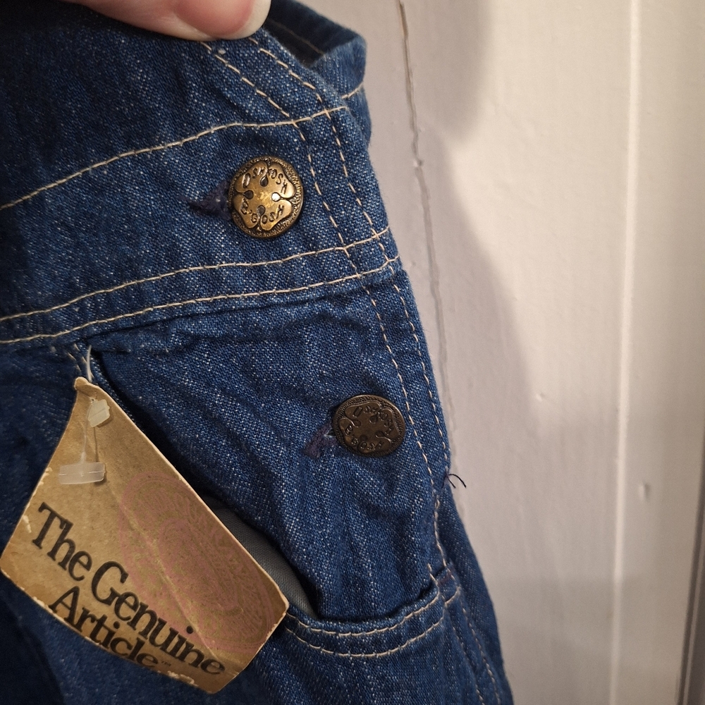 Vintage Osh Kosh Denim Overalls Jumper Dress, Sz 14 Girls STILL HAS TAGS - Picture 6 of 11